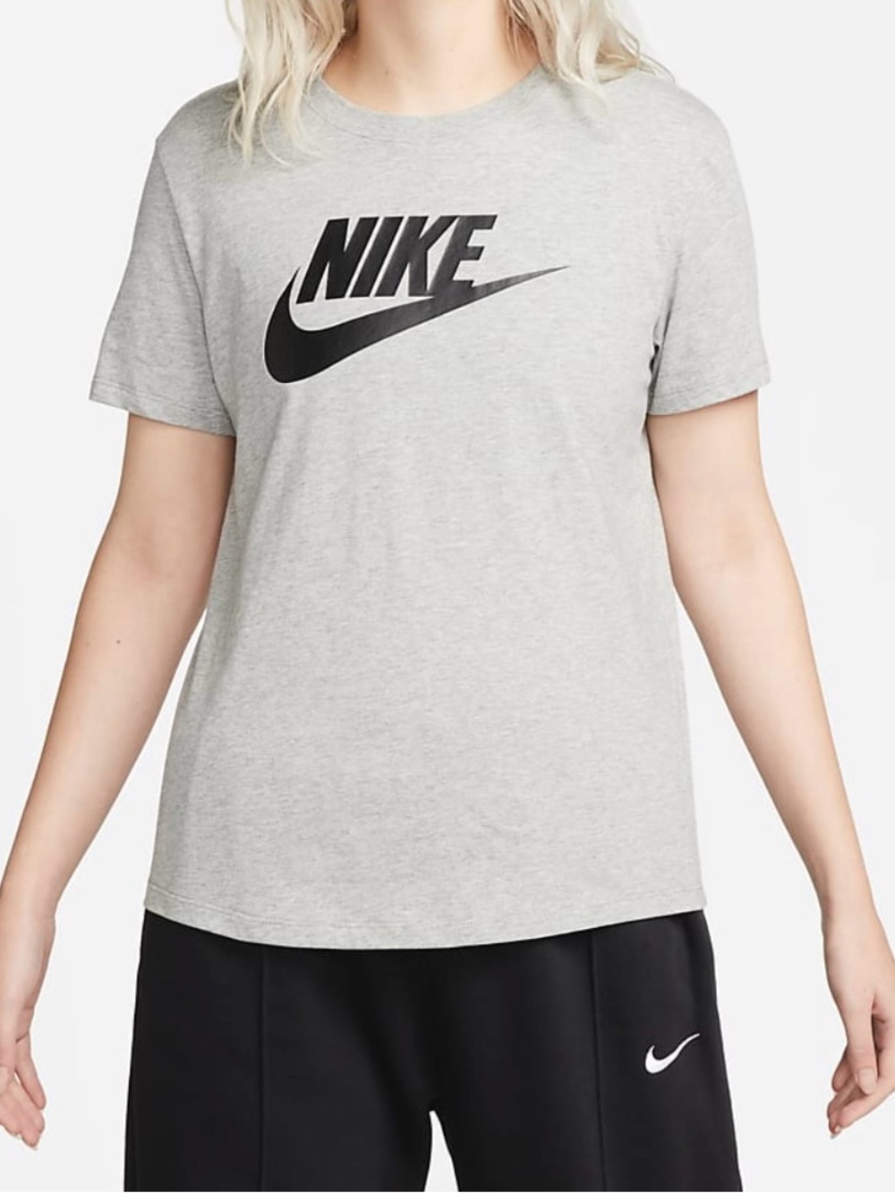Nike Sportswear Essentials Women's Logo T-Shirt DX7906-063 Dark Grey Heather “L”